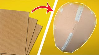 How To Make Basic Mask From Cardboard type 3  Free Templates  Amin DIY amp Crafts [upl. by Sayce]