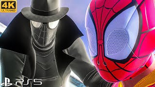 Spiderverse duo Vs Kraven Hunters 4K realistic graphics gameplay spiderman 2 Ps5 slim [upl. by Garvey]