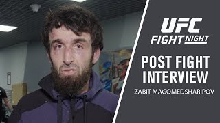 UFC Moscow Zabit Magomedsharipov Postfight Interview [upl. by Tunnell]