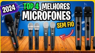 TOP 4 Melhores MICROFONES Sem Fio CUSTO BENEFÍCIO  MICROFONES Sem Fio Baratos [upl. by Nairdad190]