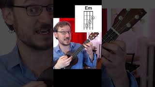 Em 5 WAYS Easy E Minor Ukulele Chord Tutorial for Beginners [upl. by Oisorbma]