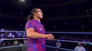 ZIDANE VS MARADONA VS RONALDINHO VS IBRAHIMOVIC KO MATCH wwe2k25 wwe2k24 wwe2k footballfights [upl. by Anaitsirk]