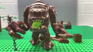 Rancor eats lego man stopmotion [upl. by Trip]