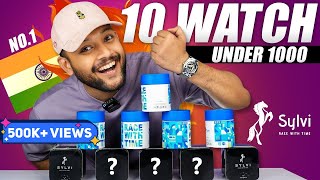 UNBOXING Indias Best Men Watches Under 7001000 🔥 Sylvi Watch Haul Review 2023  ONE CHANCE [upl. by Hedley]