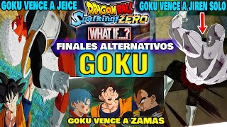 FINALES ALTERNATIVOS WHAT IF DE GOKU EN SPARKING ZERO [upl. by Lyons]