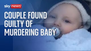 Mother and father Shannon Marsden and Stephen Boden guilty of murdering baby on Christmas Day [upl. by Emogene]