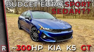 The 2021 Kia K5 GT 25T is a Budget European Sport Sedan From Korea [upl. by Annad635]