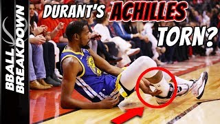 Kevin Durant Devastating ACHILLES INJURY Explained [upl. by Anialem]