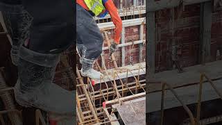 Install 50x50 tube steel on top of formwork [upl. by Kristof]