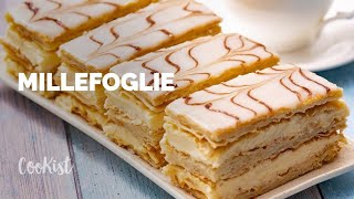 Millefoglie cream cake how to make it at home [upl. by Bud]