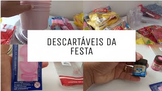 PREPARATIVOS PARA FESTA  COMPRAS DE DESCARTÁVEIS PARA FESTA [upl. by Vigor]