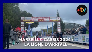 Course MarseilleCassis 2024  la ligne darrivée [upl. by Jerad901]