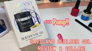 SAVILAND GEL BUILDER WITH A PUMPFullReview [upl. by Adnirak473]