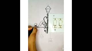 Switch board painting ideas easy painting video jaimatadi [upl. by Beitz]