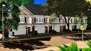 REALISTIC TOWNHOMES in The Sims 4 GROWING TOGETHER [upl. by Bonne]