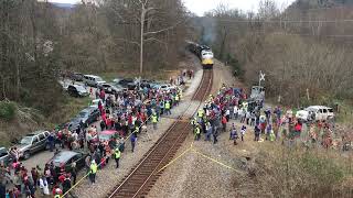 CSX Santa Train 75th Anniversary 2017 Fort Blackmore [upl. by Magner]