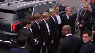 BTS Arriving To The Red Carpet  2019 GRAMMYs [upl. by Aivirt]