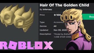 GIORNO GIOVANNA HAIR IN ROBLOX  BUY IT NOW ≧◡≦ [upl. by Mcevoy]