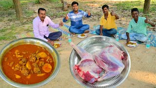 বাপি নতুন স্টাইলে খাসির মাংস রান্না করে সবাইকে খাওয়ালো  New style mutton recipe  Village food [upl. by Elinet448]