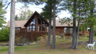 Virtual Tour  Log Lodge on Ramsey Island  Lake Michigamme [upl. by Letnoj490]