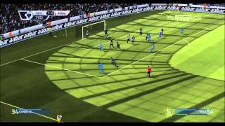 FIFA 14 realistic slow gameplay Man City  Newcastle season 1920 French commentaries [upl. by Ahsiliw]