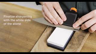 How to use a Fiskars Whetstone  sharpening tutorial [upl. by Kila665]