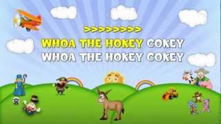 The Hokey Cokey Sing 2 Me Nursery Rhyme Karaoke [upl. by Akihc]