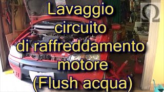 Tutorial lavaggio circuito di raffreddamento motore Fiat Punto mk2 188 12 16v [upl. by Esialb46]