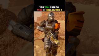 YES YOU CAN DOTHIS IN HELLDIVERS 2 [upl. by Gustave581]