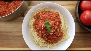 Vegan Spaghetti Sauce  The Buddhist Chef [upl. by Sochor]