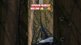 Hyperion Energylandia pierwszy wagonik Gmeter 2024 4k energylandia dji rollercoaster fun [upl. by Asilak]