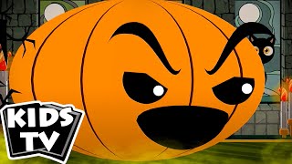 Theres A Scary Pumpkin  Scary pumpkin Song  Halloween Songs for Children  Kids Videos [upl. by Maitland]