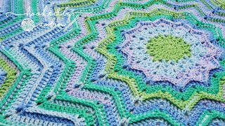 How to Crochet the RIDGED Round Ripple Blanket [upl. by Ferdy]