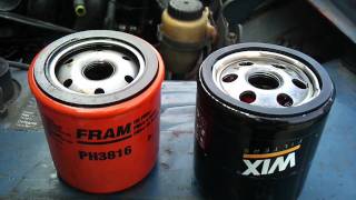 Rant On Oil Filters Fram vs WIX [upl. by Anoniw289]