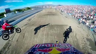 Travis Pastranas Backflip Finish GoPro Run at Red Bull Straight Rhythm [upl. by Yessac]