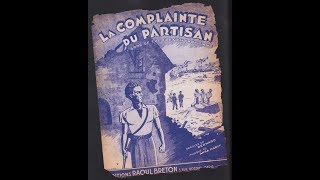 Anna Marly quot La complainte du partisan quot 1944 version 1963 [upl. by Yram]