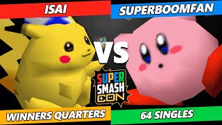 SSC 2023  Isai Pikachu Kirby Vs SuPeRbOoMfAn Kirby Yoshi Smash 64 Tournament [upl. by Ronn]