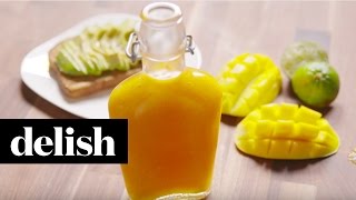 How To Make Mango Habanero Hot Sauce  Delish [upl. by Hance]