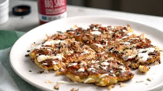 Keto Okonomiyaki Recipe Japanese Savory Pancake [upl. by Burn153]