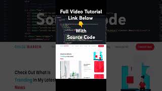 How to make a portfolio website Html Css Js Bootstrap  Step by Step shorts portfolio [upl. by Oslec747]