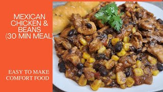 Mexican Chicken and Beans 30 Min Meal mexicanfood 30minutemeals [upl. by Coleville]