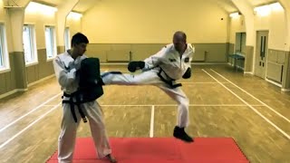 Spinning Back Kick Variations  Taekwondo Sparring [upl. by Annoj571]