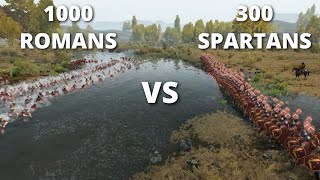 300 Spartans VS 1000 Romans  Huge Cinematic Battle  Mount amp Blade 2 Bannerlord [upl. by Ot]