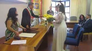 Itália  Bologna  Carlo e Monica Matrimonio Civile [upl. by Teeniv]