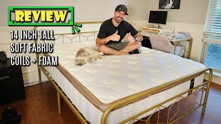 BedStory Mattress Review – 14 Inch Hybrid with Motion Isolation [upl. by Nrehtac]