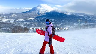 snowboarding at niseko village japan 2024 [upl. by Tito]