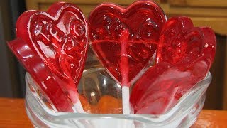 Paletas de Caramelo Macizo para San Valentin  LAS MAS FACILES Y DELICIOSAS [upl. by Etnuhs]