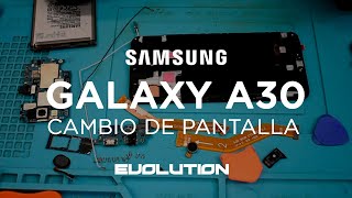 Reparación Samsung A30 cambio de pantalla SMA305G [upl. by Ynahteb]