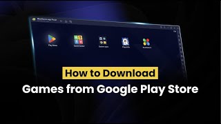 How to download games from Google Play Store on PC with BlueStacks [upl. by Saeger]