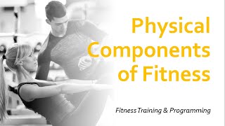 Physical Components of Fitness  Fitness Training amp Programming [upl. by Onfroi]